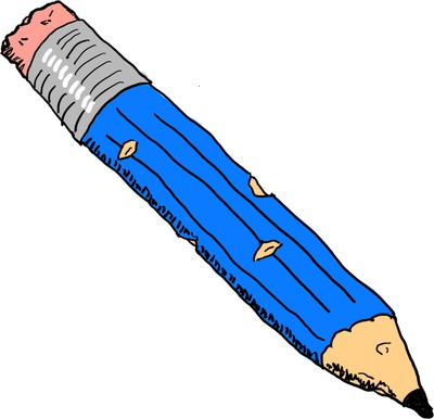 Basil's blue pencil